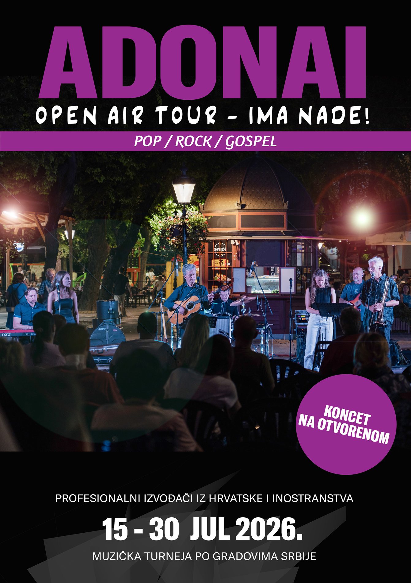 Plakat turneje ADONAI „Open Air Tour – Ima Nade!